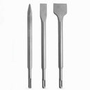 3pcs Electric Hammer Chisels Round Handle Pointed Flat Chisel Drill Bit  JVQ