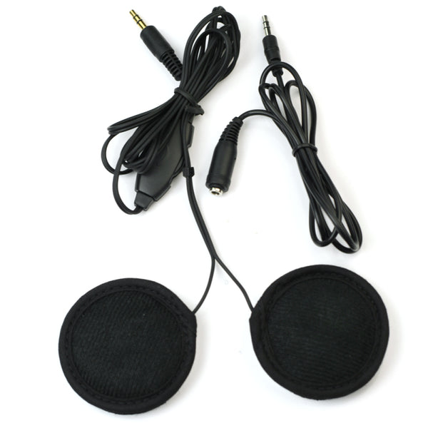 New 3.5mm Motorbike Helmet Speakers for MP3 Motorcycle Bike with Volume Control
