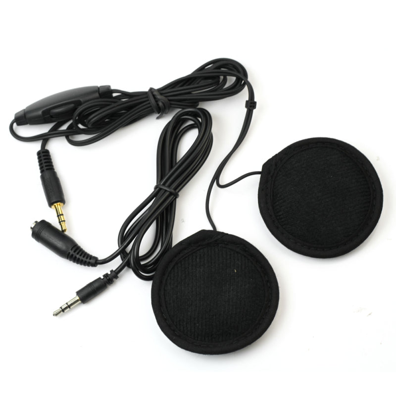 New 3.5mm Motorbike Helmet Speakers for MP3 Motorcycle Bike with Volume Control