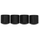 Black Cool Metal Material Dome Volume Tone Control Knob for Electric Guitar 4 x