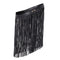 Ladys Fringed Hippie Boho Fringe Tassel Black Faux Leather PU Belt Skirts  PLS