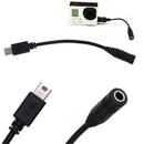 Mini USB to 3.5mm Mic Microphone Adapter Cable Cord for Camera Gopro Hero 3