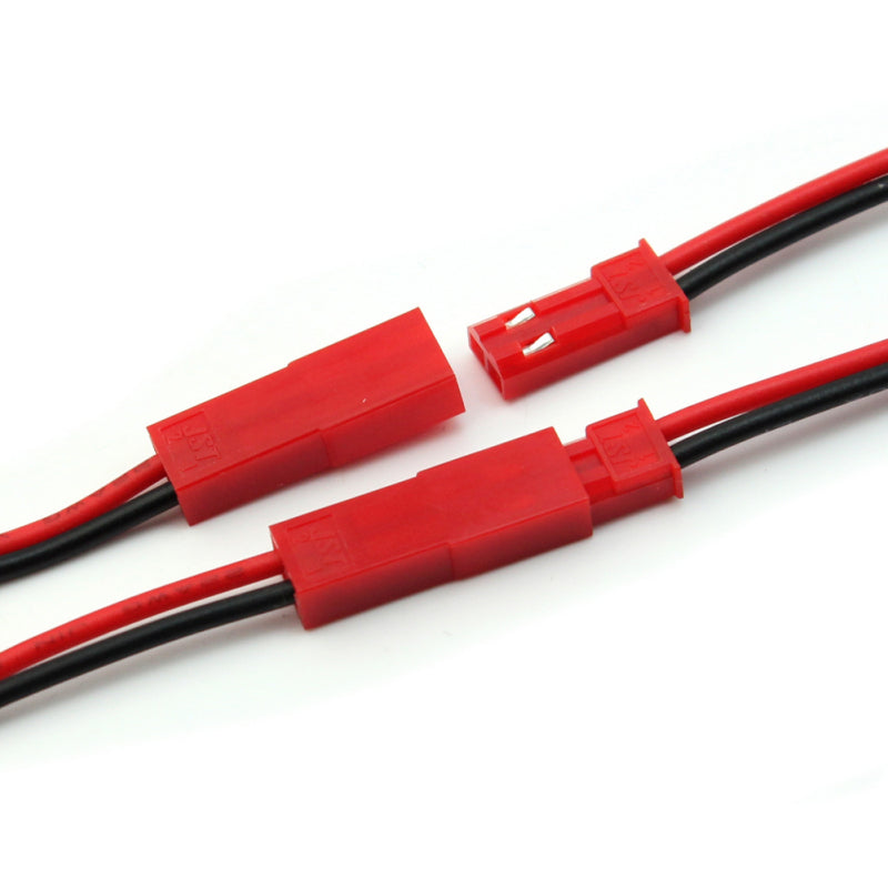 New 10 Pairs 2-Pin JST Plug Connector Cable Wire Male + Female 110mm