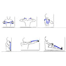 Yoga Resistance Bands Tube Fitness Muscle Workout Exercise Tubes 8 Type Blue