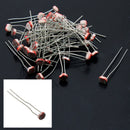 50PCS GL5537 LDR Photo Photoresistor Light Sensitive Resistor Optoresistor 5mm