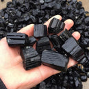 100g Natural Black Crystal Tourmaline Rough Stone Rock Mineral Specimen Healing