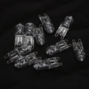 10 Pcs G9 25W Warm White Halogen Light Bulb Lamps 230V Home Decor Replacement