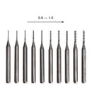 10pcs 3.175mm 1/8" 0.6-1.5mm PCB drill bit,Carbide Engraving Mill Cutter CNC Bit