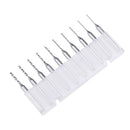 10pcs 3.175mm 1/8" 0.6-1.5mm PCB drill bit,Carbide Engraving Mill Cutter CNC Bit