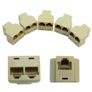 5 X 3 Sockets RJ45 6 LAN Ethernet Splitter Adapter Internet Connector Cab w
