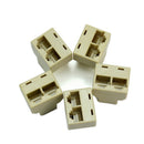 5 X 3 Sockets RJ45 6 LAN Ethernet Splitter Adapter Internet Connector Cab w