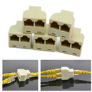 5 X 3 Sockets RJ45 6 LAN Ethernet Splitter Adapter Internet Connector Cab w