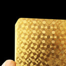 Creative Golden Plastic PET Poker Waterproof Magic Playing Cards Table Game 1Set