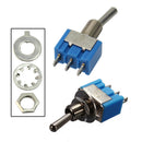 10 Pcs Set Blue MTS-102 3-Pin 2 Position 6A 125VAC Mini SPDT Toggle Switches q