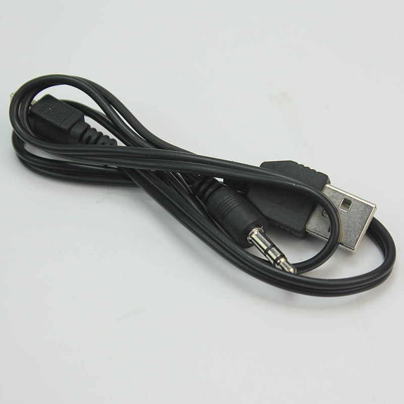 51cm Length Mini 5 Pin Male to 3.5mm Aux + Standard USB Charging Audio Cable