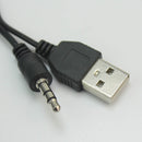51cm Length Mini 5 Pin Male to 3.5mm Aux + Standard USB Charging Audio Cable