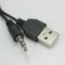 51cm Length Mini 5 Pin Male to 3.5mm Aux + Standard USB Charging Audio Cable