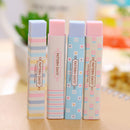 Catoon Stripe Candy Solid Color Eraser School Supplies Stationery Rubber MSH