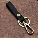 Retro Key Chain Handmade leather Belt Loop Keychain Keyring Keyfob Fashion x 1