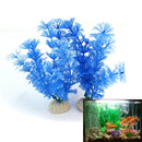 2x Artificial Simulation Blue Tank Aquarium Landscaping Decoration Plants 15cm