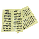 2 Pcs Learn Guitar Scales Neck Fretboard Note Map Fret Stickers Lables Decals