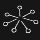 200Pcs Mini Eye Pin Eyelets Screw Peg Tail Clay Jewelry Making Findings 12mm