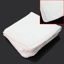 10pcs Cotton Facial Cleansing Muslin Cloth Remove Makeup Exfoliating Square Type