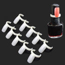 50 pcs Blank Nail Polish UV Gel Display Rings Pops Nail Art Ring Style Nail Tips