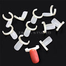 50 pcs Blank Nail Polish UV Gel Display Rings Pops Nail Art Ring Style Nail Tips