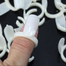 50 pcs Blank Nail Polish UV Gel Display Rings Pops Nail Art Ring Style Nail Tips