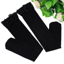 Ladies Black Attractive Sexy Sheer Thick Lace Top Thigh High Stockings