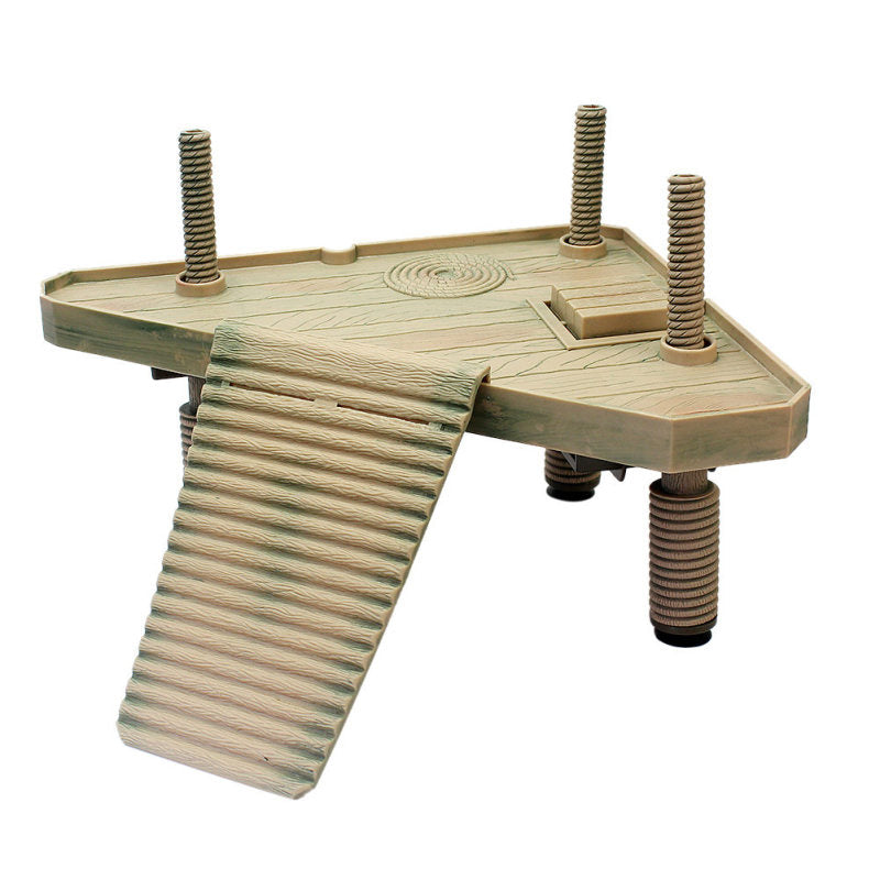 Reptile Turtle Pier Pet Basking Platform Aquarium Decoration Tank + Ramp Ladder
