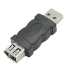 Firewire IEEE 1394 6-pin Female Connector to USB 2.0 Type A Adapter Convertor