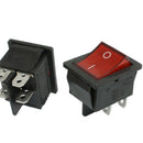 KCD4 DPST ON-OFF 4 Pin Terminals Rocker Boat Switch 16A AC 250V 25 x 31mm Hot