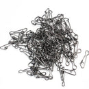 100Pcs Safety Lock Snaps Connectors 15mm Length Fish Fishing Tackle Accessory