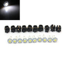 10Pcs T5 0.2W SMD 5050 1 LED Light Car Dashboard Instrument Panel Lamp Bulb