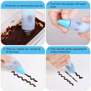 42PCS Cake Decorating Tips Supplies Kit Frosting Tools Set For Cupcakes Cookies