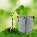 2x Nursery Pot Bag Plant felt cloth Seedling Pouch Holder Raising Home Gar ZDJ