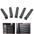 5 Pcs PCI Slot Cover Dust Filter Blanking Metal Black with Screws Removable