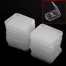 20Pcs Transparent Plastic Cases Box Storage for Memory Card Cases SD SDHC Card