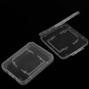 20Pcs Transparent Plastic Cases Box Storage for Memory Card Cases SD SDHC Card