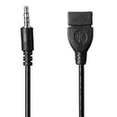 3.5 mm Male Audio AUX Jack to USB 2.0 Type A Female OTG Adapter Cable 1 O QQG