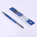 New 2mm 2B HB Automatic Mechanical Drawing Draughting Pencil & 12 Leads Blue