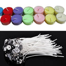 50X 8 inch Candle Wicks Cotton Core Pre Waxed With Sustainers For Candle-Making