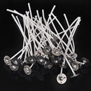 50X 8 inch Candle Wicks Cotton Core Pre Waxed With Sustainers For Candle-Making