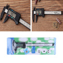 100mm 4inch LCD Digital Electronic Carbon Fiber Vernier Caliper Gauge Micr RXA