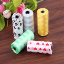10 Roll 150Pcs Bags Pet Dog Puppy Waste Poo Poop Bag Printing Clean-up Dispens
