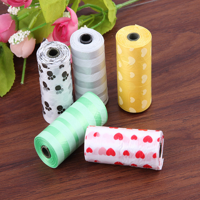 10 Roll 150Pcs Bags Pet Dog Puppy Waste Poo Poop Bag Printing Clean-up Dispens