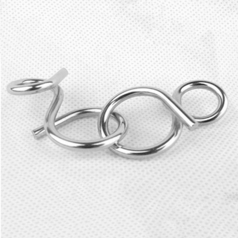 7 Sets IQ Test Toys Mind Game Brain Teaser Metal Wire Puzzles Magic Trick