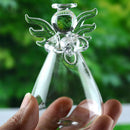 Angel Shape Planter Hanging Glass Vase Flower Hydroponic Stand Plants Bottle